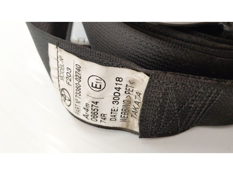 Recambio de cinturon seguridad trasero izquierdo para toyota auris hybrid business referencia OEM IAM 7336002740  