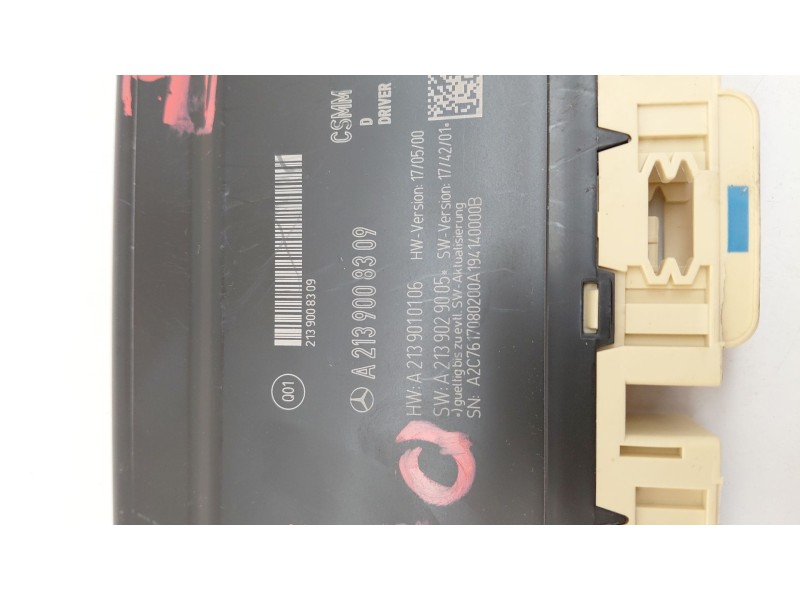 Recambio de centralita asientos para mercedes-benz clase e descapotable (a238) e 200 (238.442) referencia OEM IAM A2139008309  