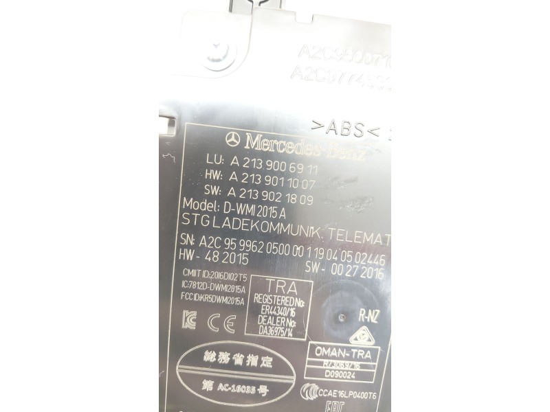 Recambio de modulo electronico para mercedes-benz clase e descapotable (a238) e 200 (238.442) referencia OEM IAM A2139006911  