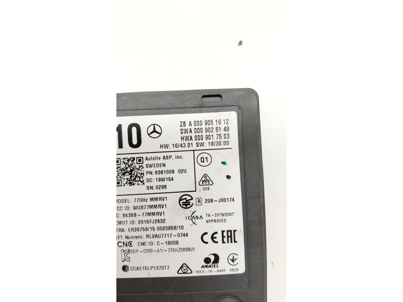 Recambio de sensor para mercedes-benz clase e descapotable (a238) e 200 (238.442) referencia OEM IAM A0009051912  
							