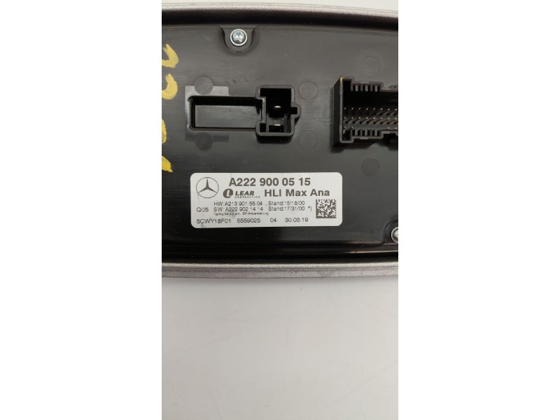 Recambio de centralita luces para mercedes-benz clase e descapotable (a238) e 200 (238.442) referencia OEM IAM A2229000515  
							