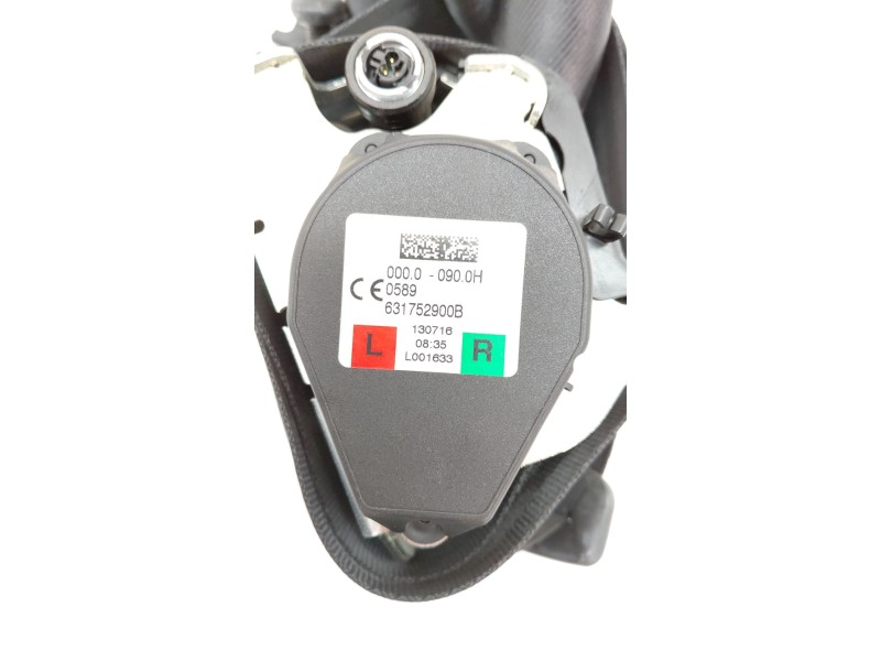 Recambio de cinturon seguridad trasero derecho para jaguar f-pace (x761) 2.0 td4 awd referencia OEM IAM 631752900B  