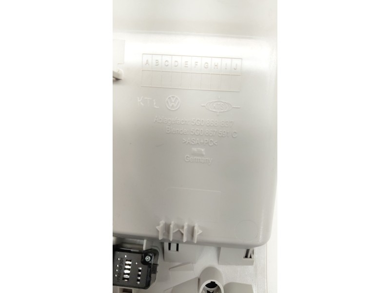 Recambio de luz interior para volkswagen arteon (3h7, 3h8) 2.0 tdi referencia OEM IAM 5G0868837  
							