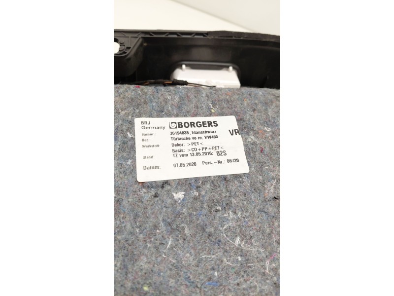 Recambio de guarnecido puerta delantera derecha para volkswagen arteon (3h7, 3h8) 2.0 tdi referencia OEM IAM   