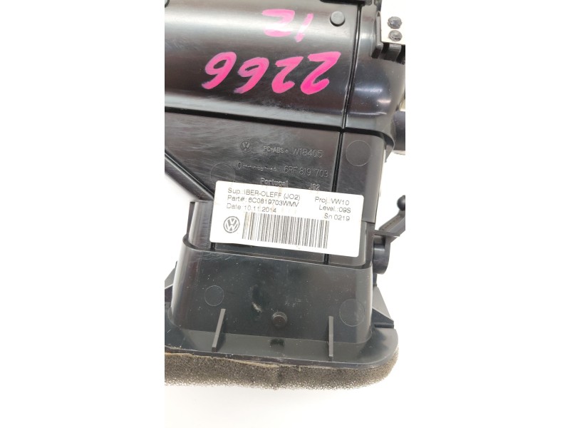 Recambio de rejilla aireadora para volkswagen polo v (6r1, 6c1) 1.4 tdi referencia OEM IAM 6C0819703  
							