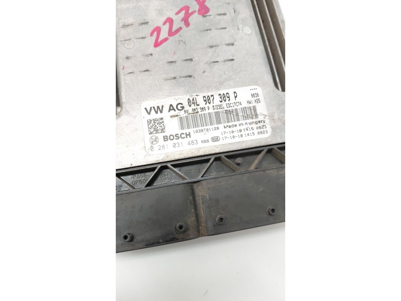 Recambio de centralita motor uce para skoda superb iii (3v3) 2.0 tdi referencia OEM IAM 04L907309P  