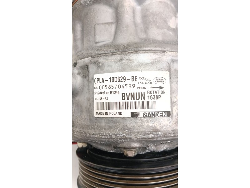 Recambio de compresor aire acondicionado para jaguar xe (x760) 2.0 d referencia OEM IAM CPLA19D629BE  
