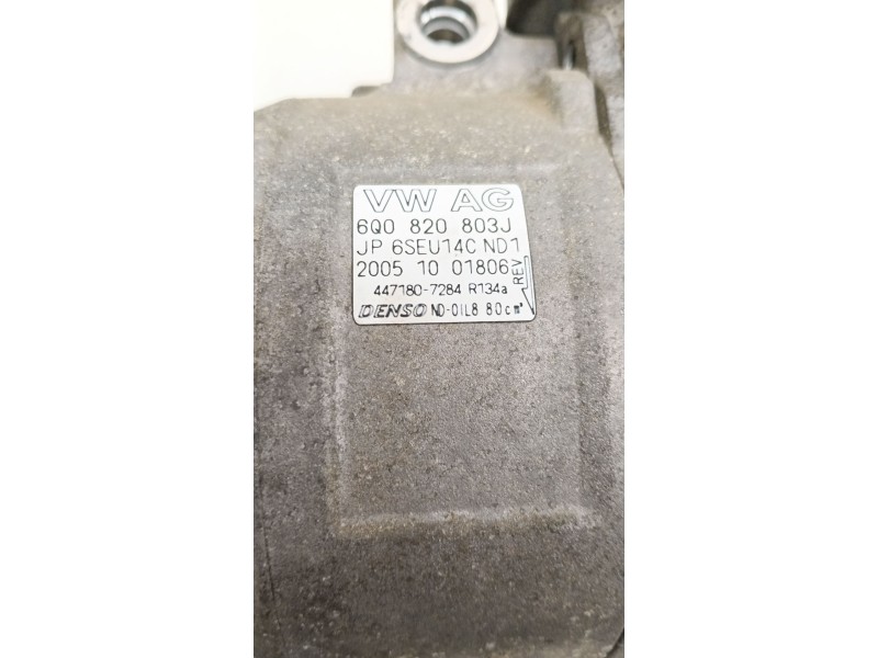 Recambio de compresor aire acondicionado para skoda fabia i (6y2) 1.9 sdi referencia OEM IAM 6Q0820803H  