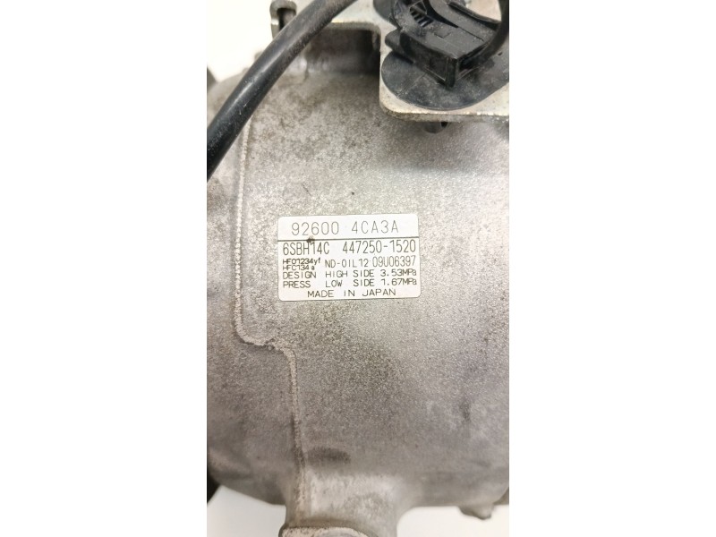 Recambio de compresor aire acondicionado para nissan x-trail iii (t32_, t32r, t32rr) 1.6 dci (t32) referencia OEM IAM 926004CA3A