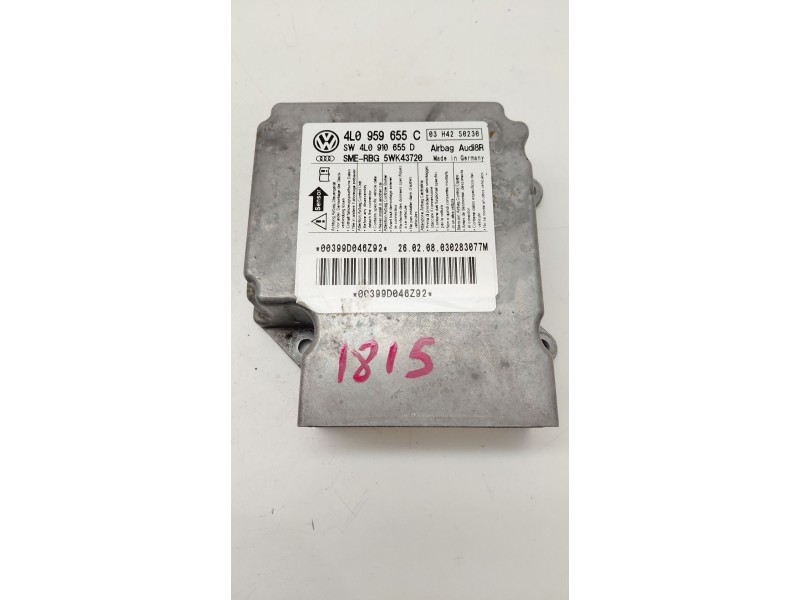 Recambio de centralita airbag para audi q7 (4lb) 4.2 tdi quattro referencia OEM IAM 4L0959655C  