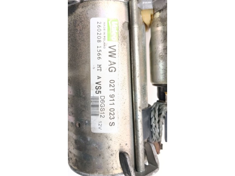 Recambio de motor arranque para skoda fabia ii (542) 1.2 referencia OEM IAM 02T911023S  