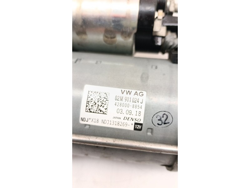 Recambio de motor arranque para seat ibiza v (kj1, kjg) 1.0 mpi referencia OEM IAM 02M911024J  