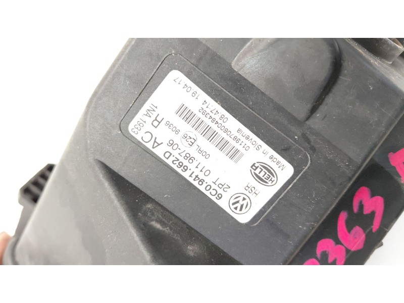 Recambio de faro antiniebla derecho para volkswagen polo v (6r1, 6c1) 1.4 tdi referencia OEM IAM 6C0941662D  
							