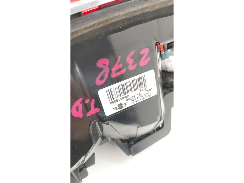 Recambio de piloto trasero derecho para mini mini countryman (r60) one d referencia OEM IAM 980815002  
							