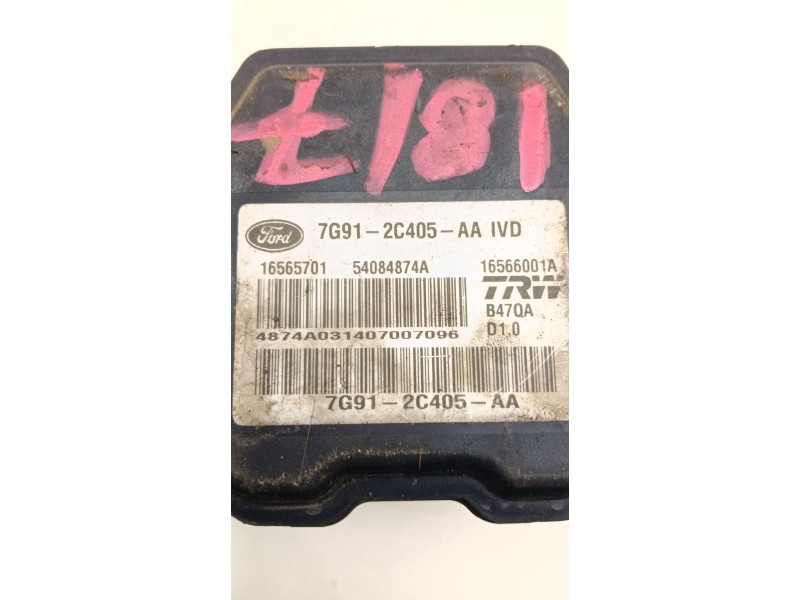 Recambio de abs para ford mondeo iv (ba7) 2.0 tdci referencia OEM IAM 7G912C405AA  
							