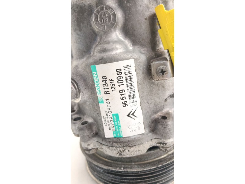 Recambio de compresor aire acondicionado para citroën c4 coupé (la_) 1.6 hdi referencia OEM IAM 9651910980  