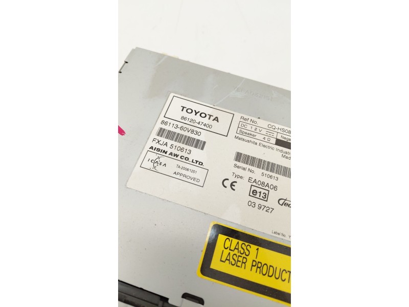 Recambio de sistema audio / radio cd para toyota prius (_w3_) 1.8 hybrid (zvw3_) referencia OEM IAM 8612047400  