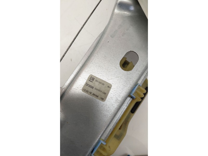Recambio de elevalunas trasero derecho para opel astra k (b16) 1.6 cdti (68) referencia OEM IAM 39142320  