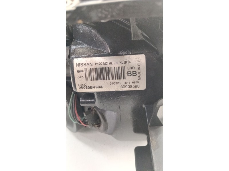 Recambio de faro izquierdo para nissan juke (f15) 1.2 dig-t referencia OEM IAM 26060BV90A  