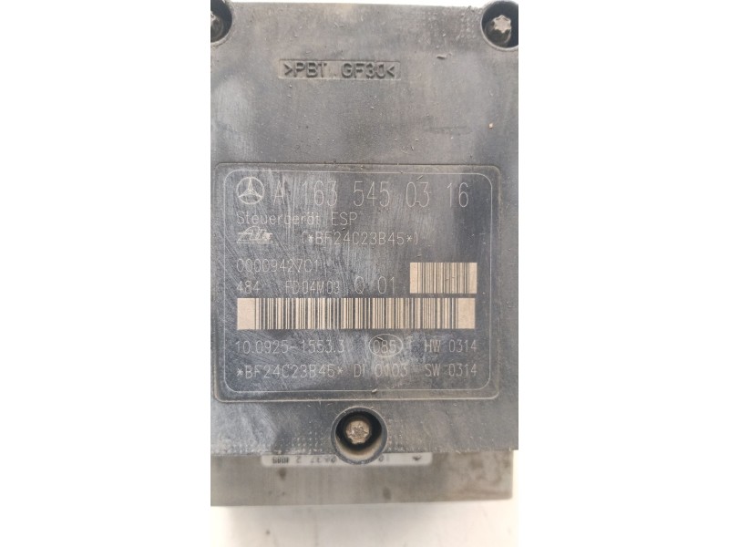 Recambio de abs para mercedes-benz clase m (w163) ml 270 cdi (163.113) referencia OEM IAM A1635450316  