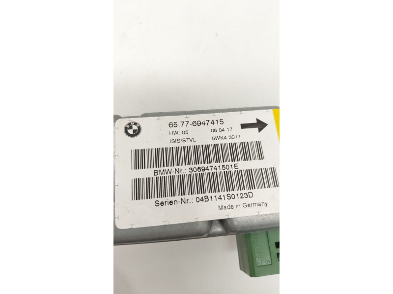 Recambio de centralita airbag para bmw serie 7 (e65/e66) 730d referencia OEM IAM 65776947415  