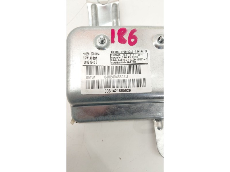 Recambio de airbag lateral delantero derecho para bmw serie 7 (e65/e66) 730d referencia OEM IAM 34824046803U  