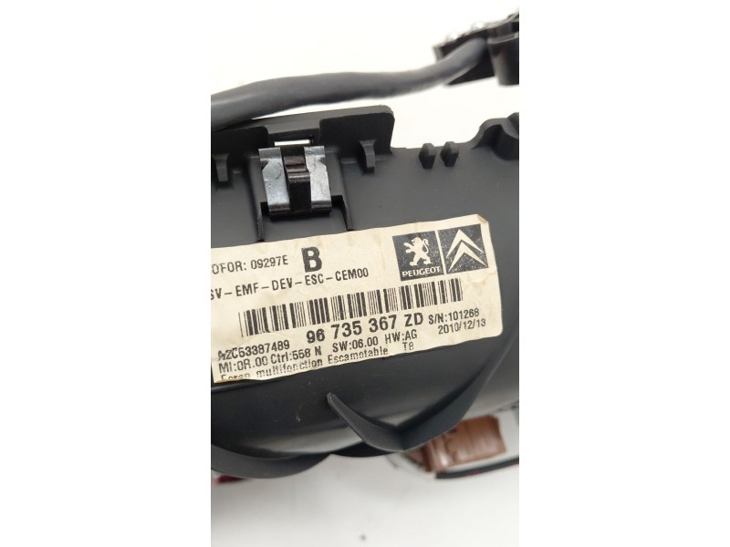 Recambio de pantalla multifuncion para peugeot 3008 i monospace (0u_) 1.6 hdi referencia OEM IAM 96735367ZD  
							