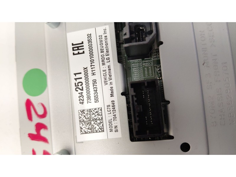 Recambio de pantalla multifuncion para opel astra k (b16) 1.6 cdti (68) referencia OEM IAM 555343750  