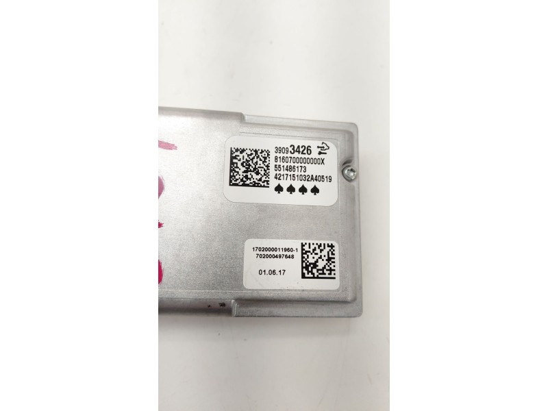 Recambio de modulo electronico para opel astra k (b16) 1.6 cdti (68) referencia OEM IAM 39093426  
							