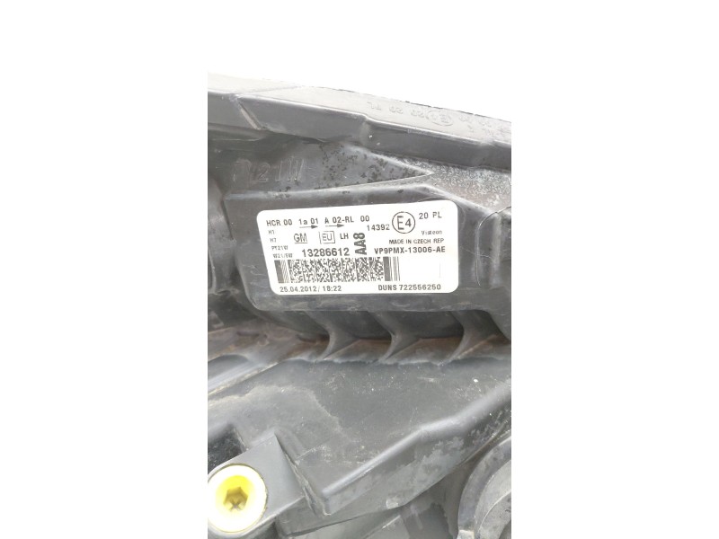 Recambio de faro izquierdo para opel meriva b monospace (s10) 1.7 cdti (75) referencia OEM IAM 13286612  