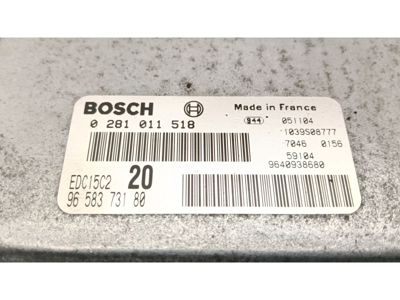 Recambio de centralita motor uce para citroën xsara picasso (n68) 2.0 hdi referencia OEM IAM 9658373180  
							