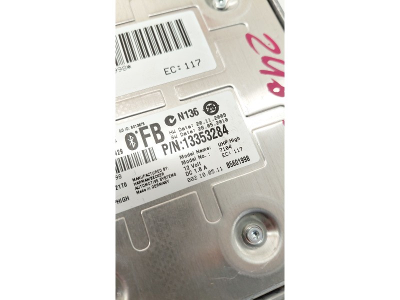 Recambio de modulo electronico para opel insignia a (g09) 2.0 cdti (68) referencia OEM IAM 13353284  
							