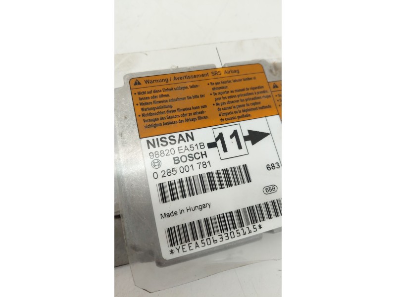 Recambio de centralita airbag para nissan pathfinder (r51) referencia OEM IAM 98820EA51B  
							