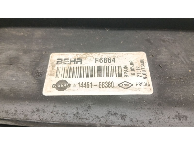 Recambio de intercooler para nissan pathfinder (r51) referencia OEM IAM 14461EB360  
							