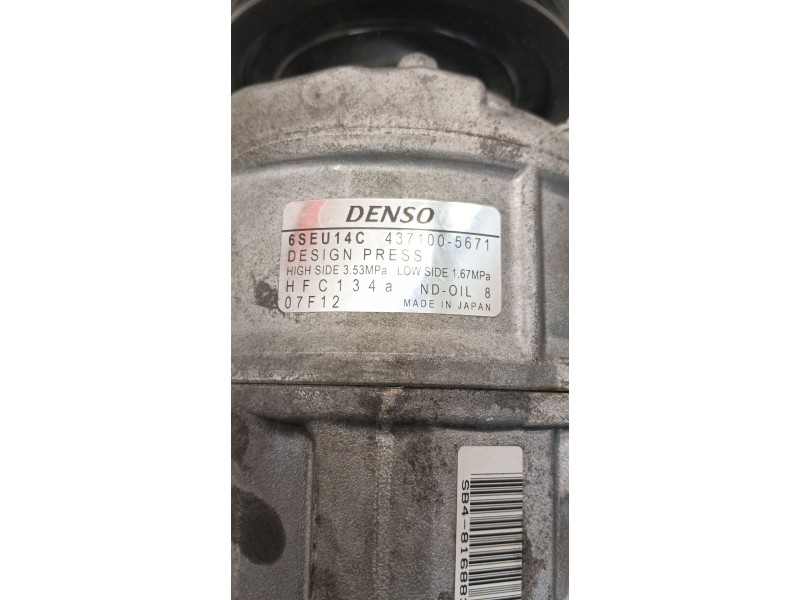 Recambio de compresor aire acondicionado para audi q7 (4lb) 4.2 tdi quattro referencia OEM IAM 4371005671 HFC134a 