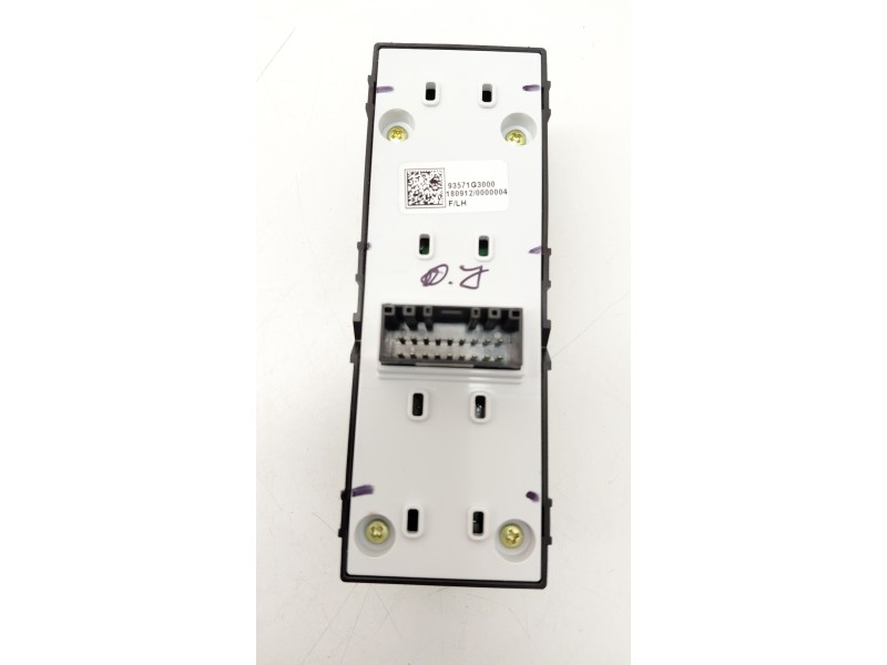 Recambio de mando elevalunas delantero izquierdo para hyundai i30 (pde, pd, pden) 1.4 mpi referencia OEM IAM 93571G3000  