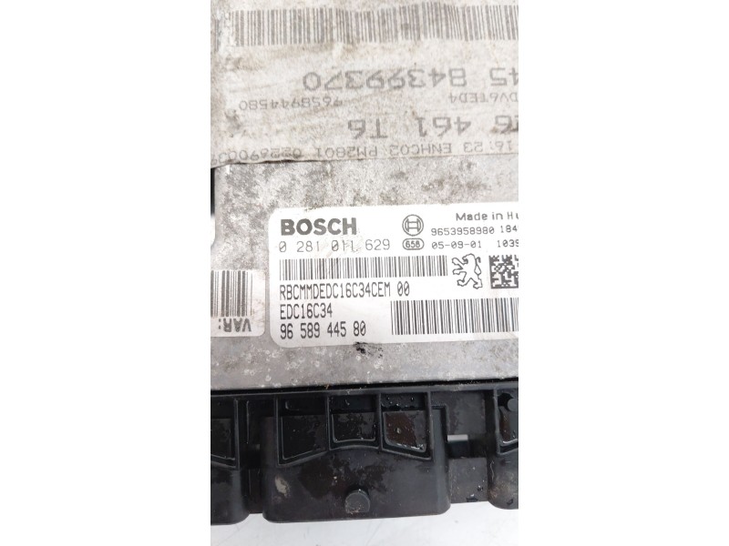 Recambio de centralita motor uce para peugeot 307 sw (3h) 1.6 hdi 110 referencia OEM IAM 9658944580  
							