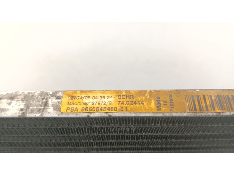 Recambio de condensador / radiador aire acondicionado para peugeot 307 (3a/c) 1.6 hdi 110 referencia OEM IAM 9650545480  
							