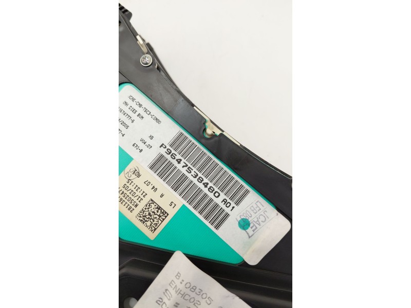 Recambio de cuadro instrumentos para peugeot 307 (3a/c) 1.6 hdi 110 referencia OEM IAM 9647538480  
