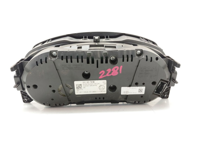 Recambio de cuadro instrumentos para skoda superb iii (3v3) 2.0 tdi referencia OEM IAM 3V0920741B  
