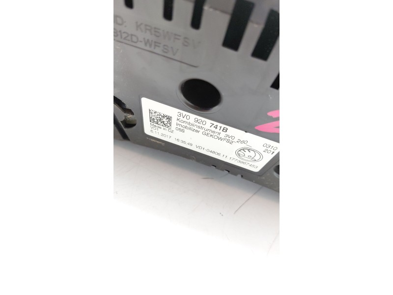 Recambio de cuadro instrumentos para skoda superb iii (3v3) 2.0 tdi referencia OEM IAM 3V0920741B  
							