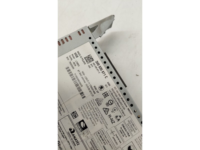 Recambio de pantalla multifuncion para skoda superb iii (3v3) 2.0 tdi referencia OEM IAM 3V0035871C  