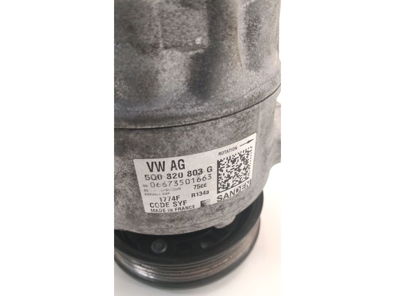 Recambio de compresor aire acondicionado para seat ibiza iv (6j5, 6p1) 1.2 tsi referencia OEM IAM 5Q0820803G  