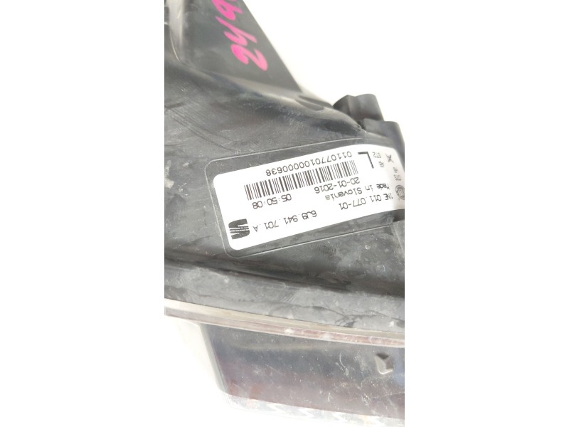 Recambio de faro antiniebla izquierdo para seat ibiza iv (6j5, 6p1) 1.2 tsi referencia OEM IAM 6J9941701  