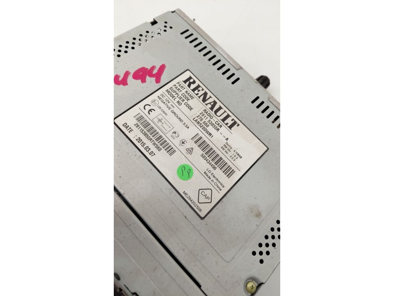 Recambio de pantalla multifuncion para dacia lodgy (js_) 1.5 dci referencia OEM IAM 281153855R  
							