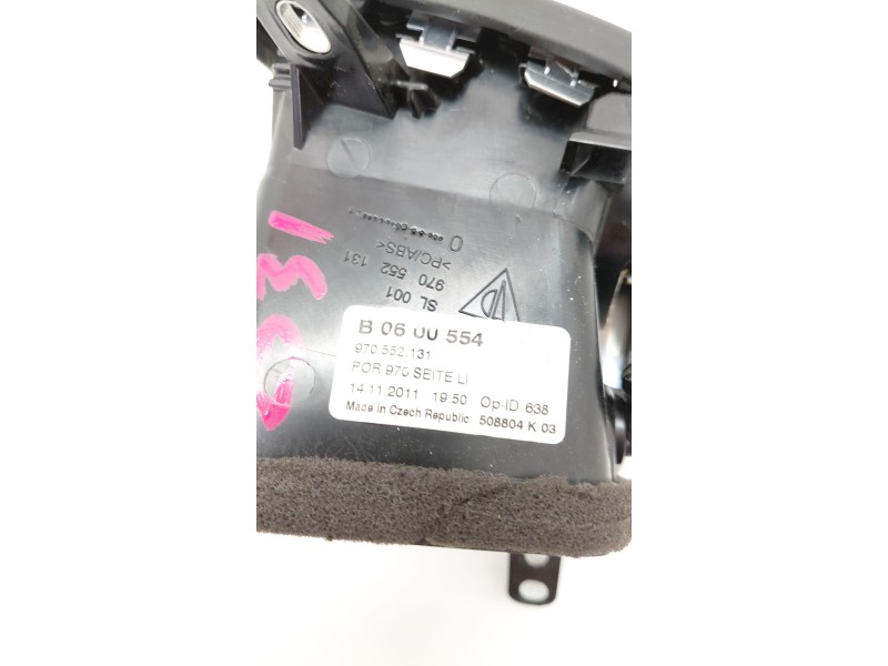 Recambio de rejilla aireadora para porsche panamera (970) 3.0 d referencia OEM IAM 970552131  