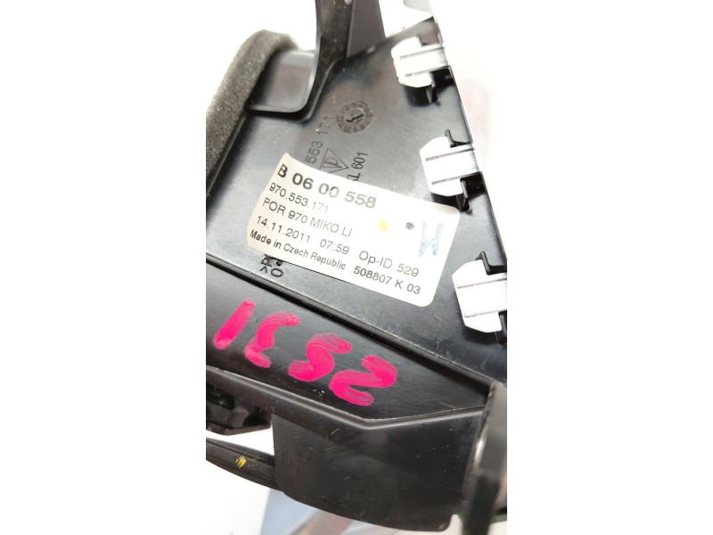 Recambio de rejilla aireadora para porsche panamera (970) 3.0 d referencia OEM IAM 970553171  
							