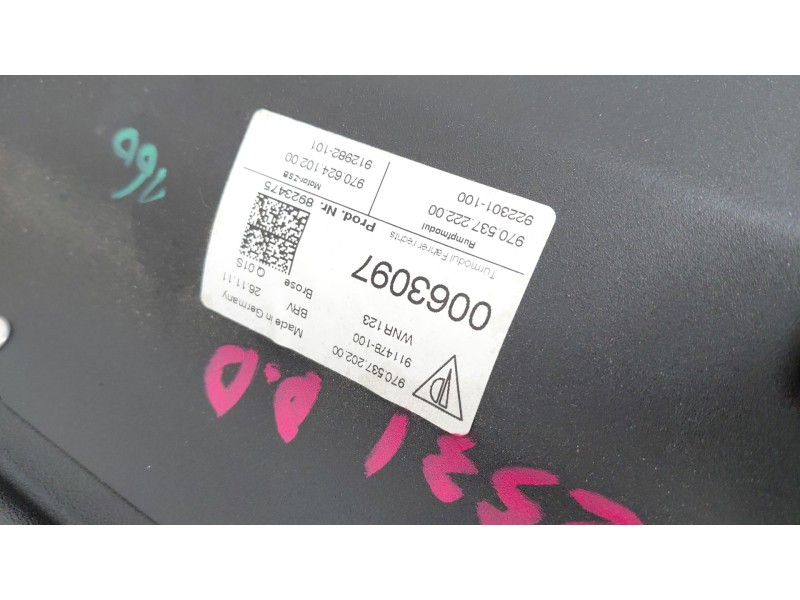 Recambio de elevalunas delantero derecho para porsche panamera (970) 3.0 d referencia OEM IAM 97053722200  
							