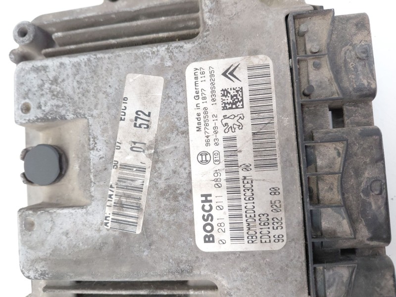 Recambio de centralita motor uce para peugeot 206 hatchback (2a/c) 1.4 hdi referencia OEM IAM 9653202580  