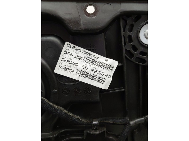 Recambio de elevalunas trasero izquierdo para kia ceed tourer (cd) 1.0 t-gdi referencia OEM IAM 83470J7000  
							